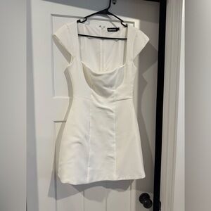 Baby boo white mini dress